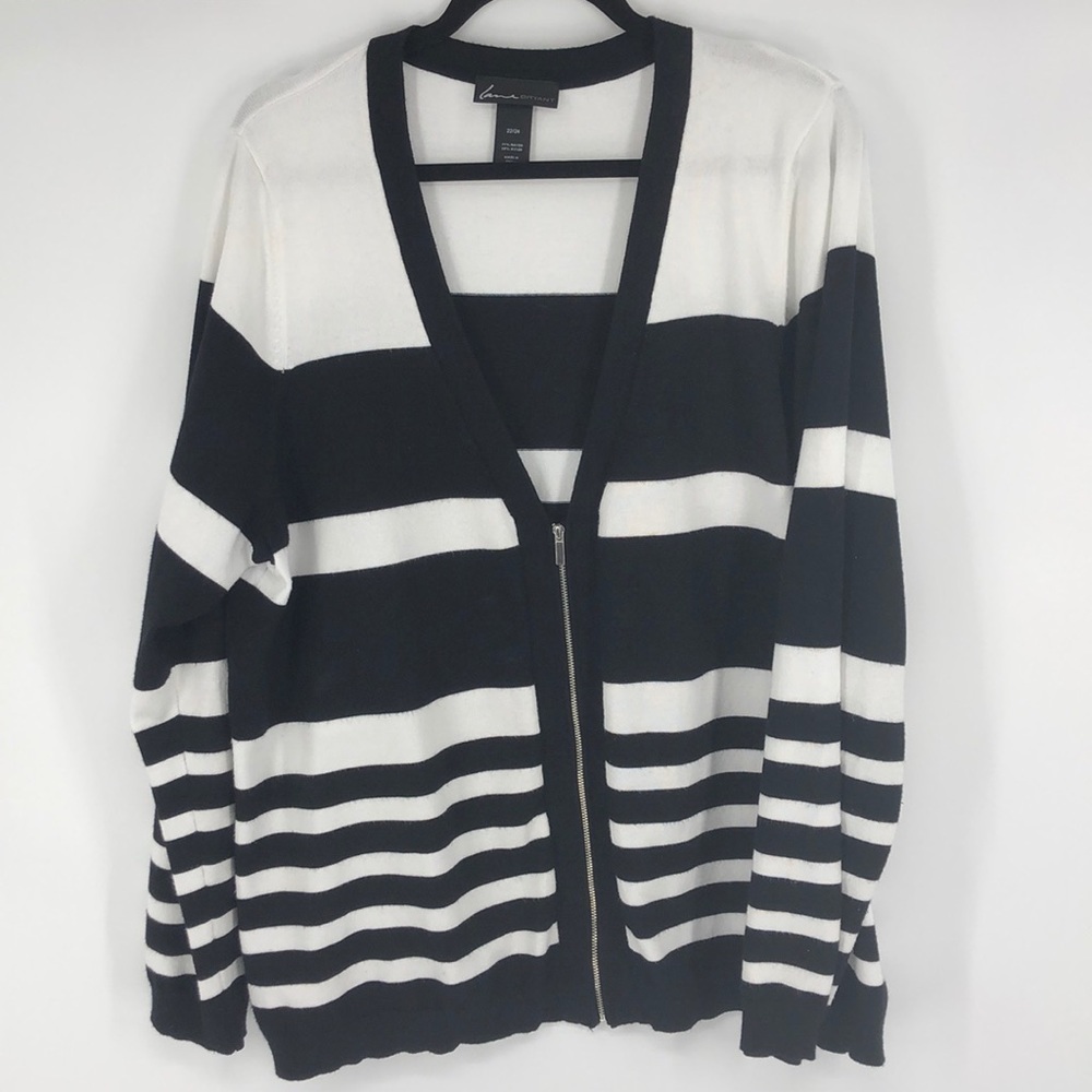 Lane Bryant Striped Cardigan